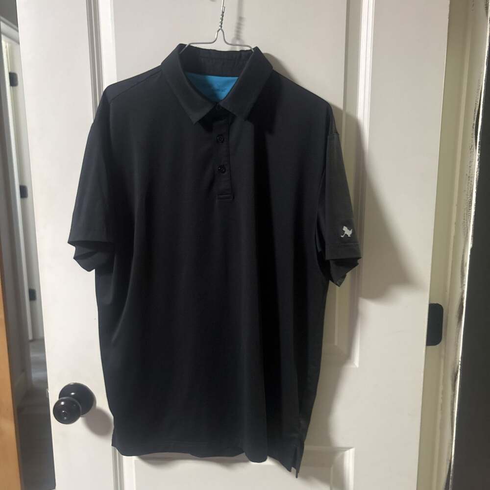 Birdie Bound Black Golf Polo size L